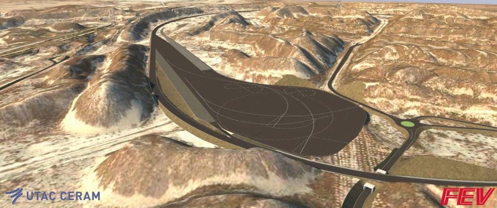 Le français Utac Ceram et l’allemand Fev Group s’associent pour lancer un centre d’essais automobiles au Maroc,  à 150 kilomètres de Casablanca, qui devrait ouvrir en 2021. - © Utac Ceram / Fev Group