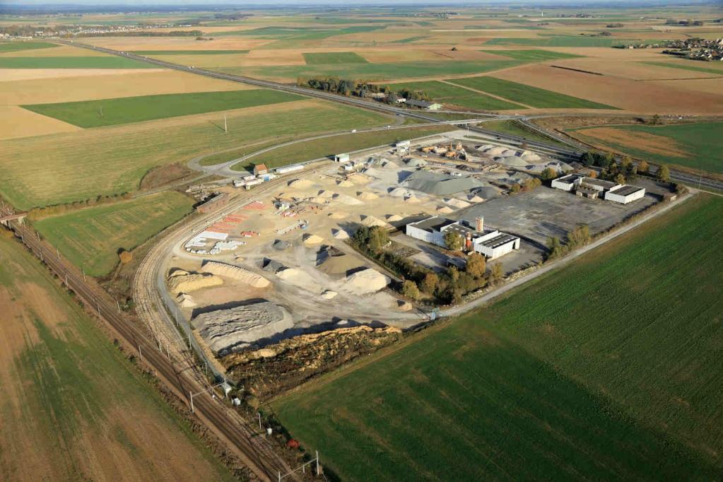 Plateforme ferroviaire du Plessis-Belleville © Cemex