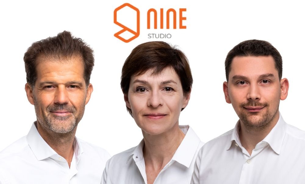 Julien Lobe, Laurence Gontran et Tristan Savariau; 9 Studio