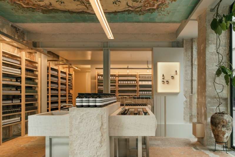 © Boutique Aesop dans le quartier Sentier à Paris © Boutique Aesop dans le quartier Sentier à Paris