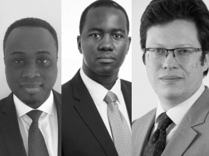 Babacar Ka, Taku Mutasa et Marc Stoneham, DPI Babacar Ka, Taku Mutasa et Marc Stoneham, DPI