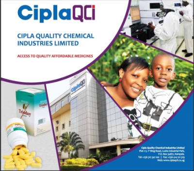 Brochure de présentation de CiplaQCI, JV entre le géant indien Cipla et la société pharmaceutique ougandaise Quality Chemicals - ©ciplaqcil.co.ug Brochure de présentation de CiplaQCI, JV entre le géant indien Cipla et la société pharmaceutique ougandaise Quality Chemicals - ©ciplaqcil.co.ug
