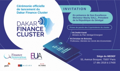 Lancement officiel du Dakar Finance Cluster - ©weezevent.com Lancement officiel du Dakar Finance Cluster - ©weezevent.com