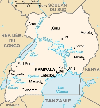Localisation du Lac Albert en Ouganda - © Central Intelligence Agency (CIA) / World Factbook Localisation du Lac Albert en Ouganda - © Central Intelligence Agency (CIA) / World Factbook