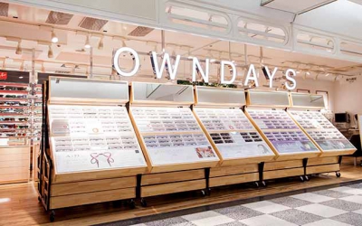 Boutique d'Owndays &agrave; Shinjuku de Tokyo