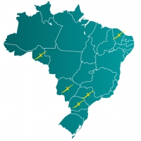 Répartition des 17 centrales photovoltaïques par région © Helexia Répartition des 17 centrales photovoltaïques par région © Helexia