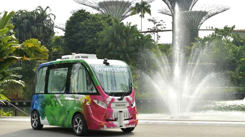 Navya aux Gardens by the Bay &agrave; Singapour
