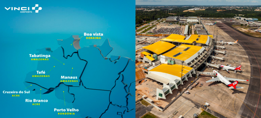 Sept a&eacute;roports de la r&eacute;gion Nord du Br&eacute;sil @Vinci Airports