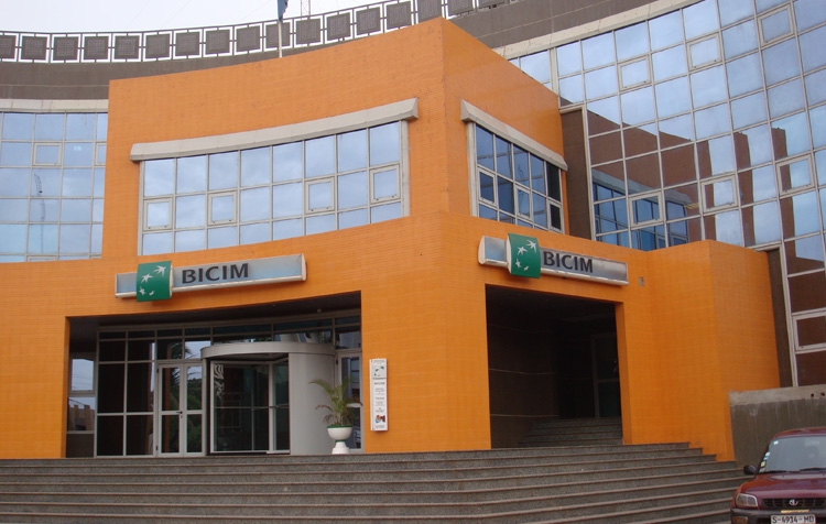 Fa&ccedil;ade de la Banque Internationale pour le Commerce et l&rsquo;Industrie au Mali (BICIM) &agrave; Bamako - BICIM