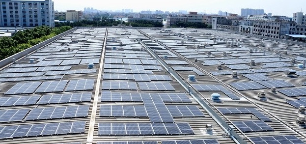 Installation solaire distribu&eacute;e (2,45 MWc) en Chine par EDF