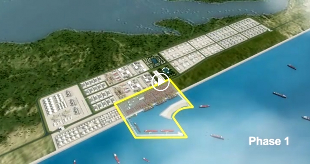 Phase 1 de la construction du Lekki Deep Sea Port, dans la Zone de libre-&eacute;change de Lagos au Nigeria - &copy; Lekki Port LFTZ Entreprise Limited