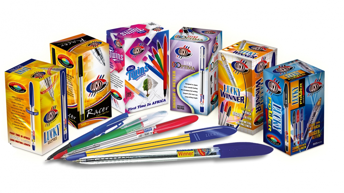 Lucky Stationery Nigeria, principal fabricant d'instruments d'&eacute;criture du Nigeria - &copy; Lucky Stationery Nigeria
