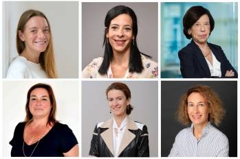 De g. à d. : Marion Chanéac, Maud Minoustchin, Martine Depas, Anne Sorlut-James, Maud Manon, Christelle Salmon-Lataste