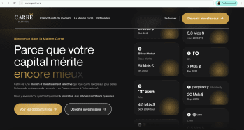 La plateforme Carré Partners permet aux particuliers d'investir dans des start-up françaises et américaines à partir de 2 500€