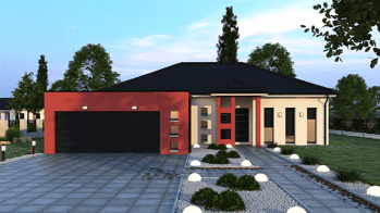 Un exemple de maison plain pied développé par MCMF.