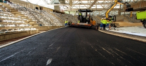 Réalisation halle d'athlétisme de Miramas par Spie Batignolles - ©spiebatignolles.fr