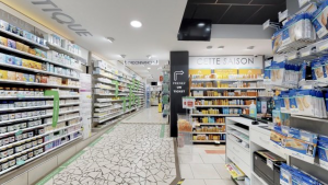 Agencement pharmacie de la Poste Aix-les-Bains © Proexpace